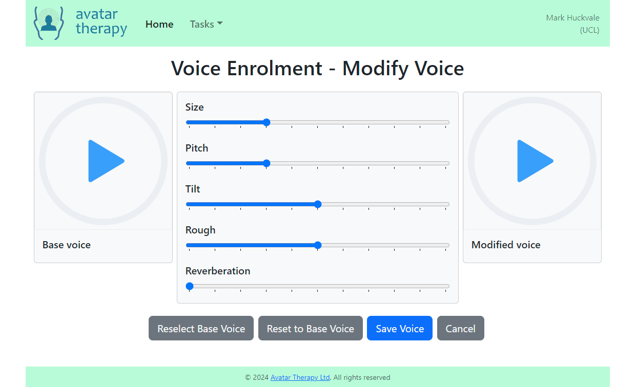 modify voice function